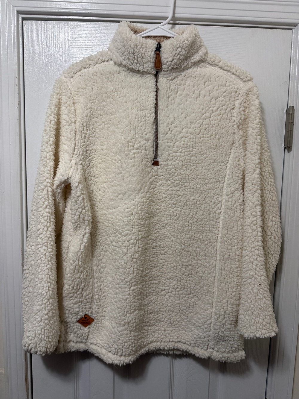 Simply Southern Cream Sherpa Half-Zip Pullover